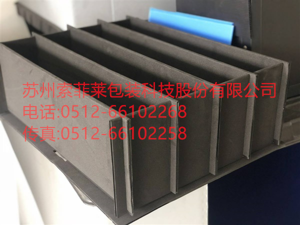 中空板刀卡，PP中空板贴合植绒EVA刀卡